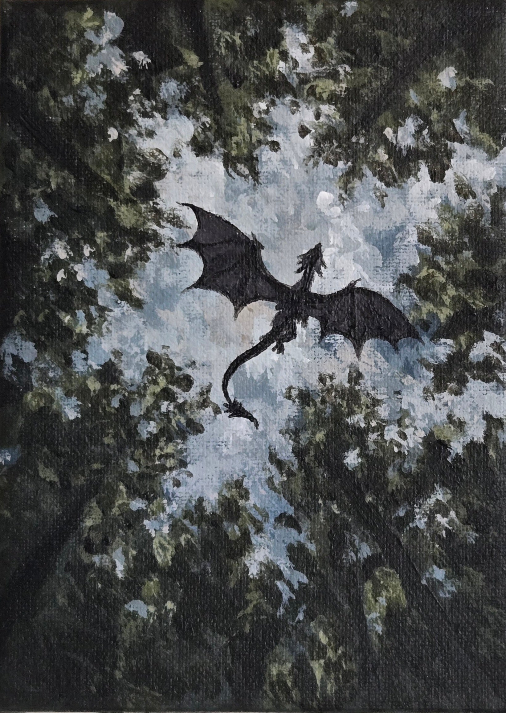 What Flies Above ~ Original Painting
