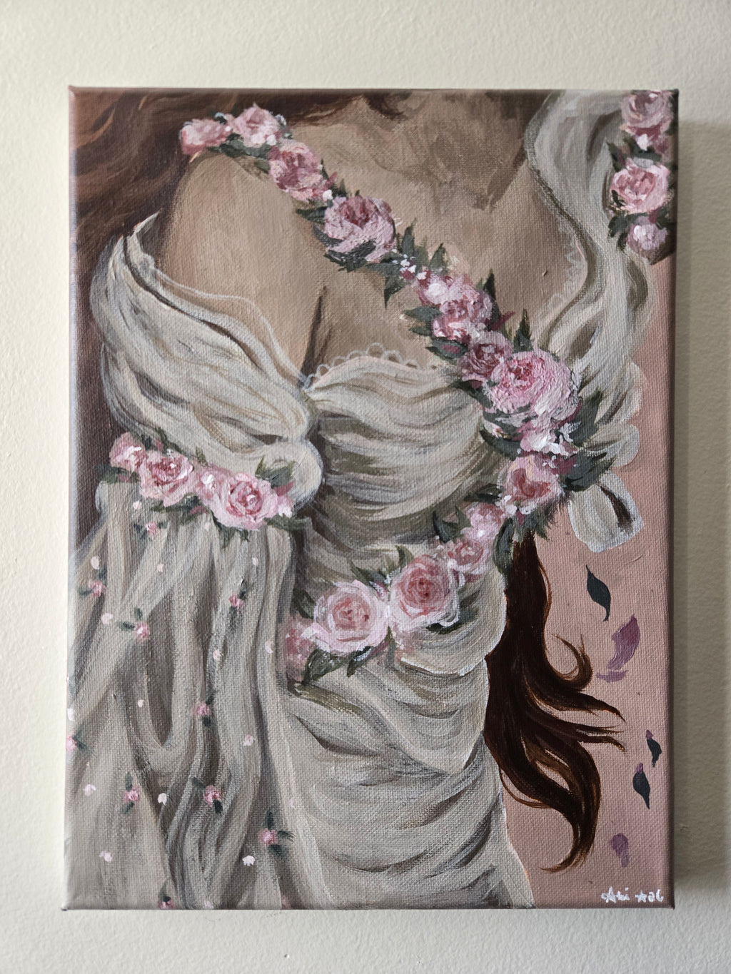 One With the Flowers ~ Original Painting