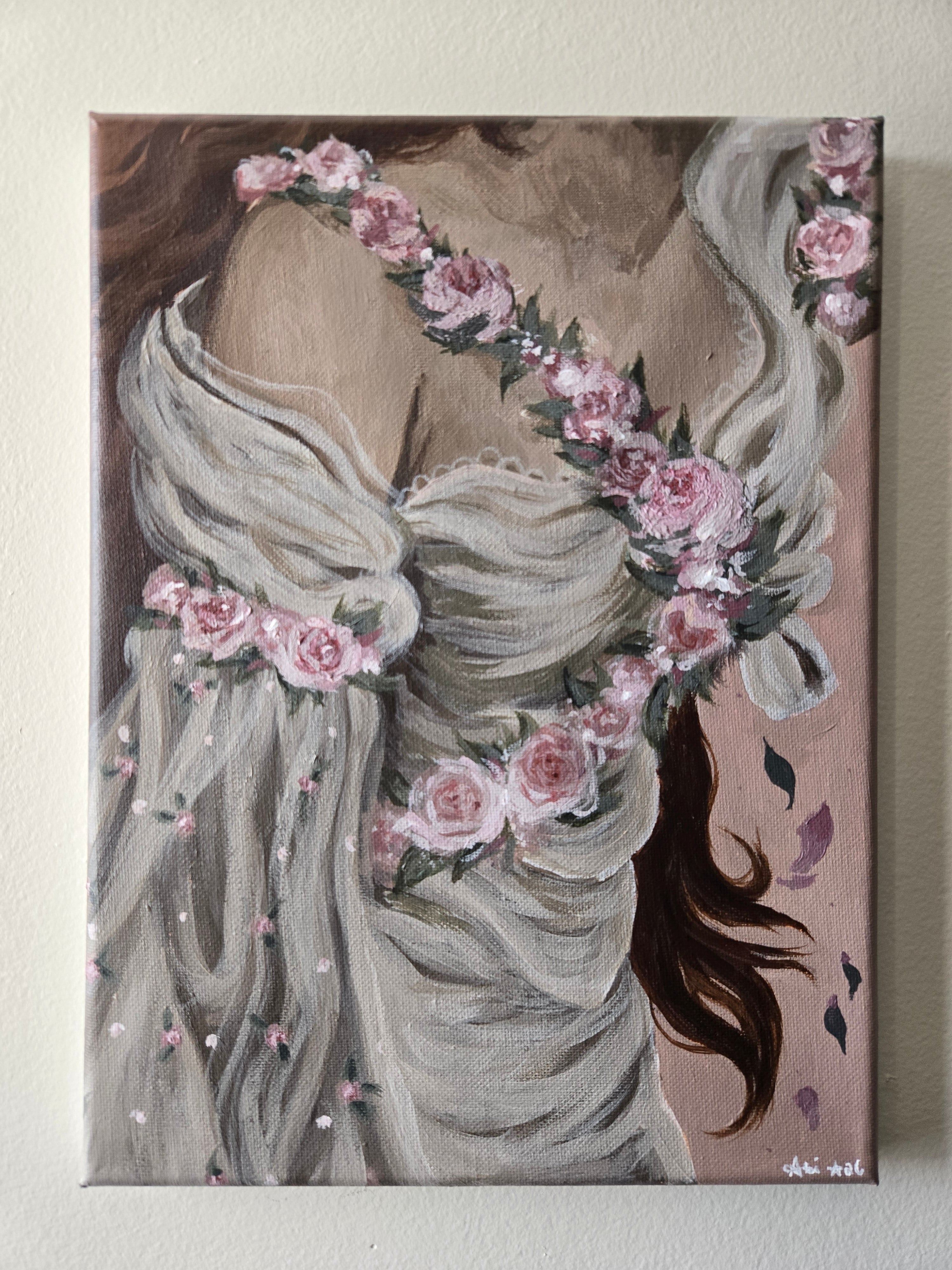 One With the Flowers ~ Original Painting