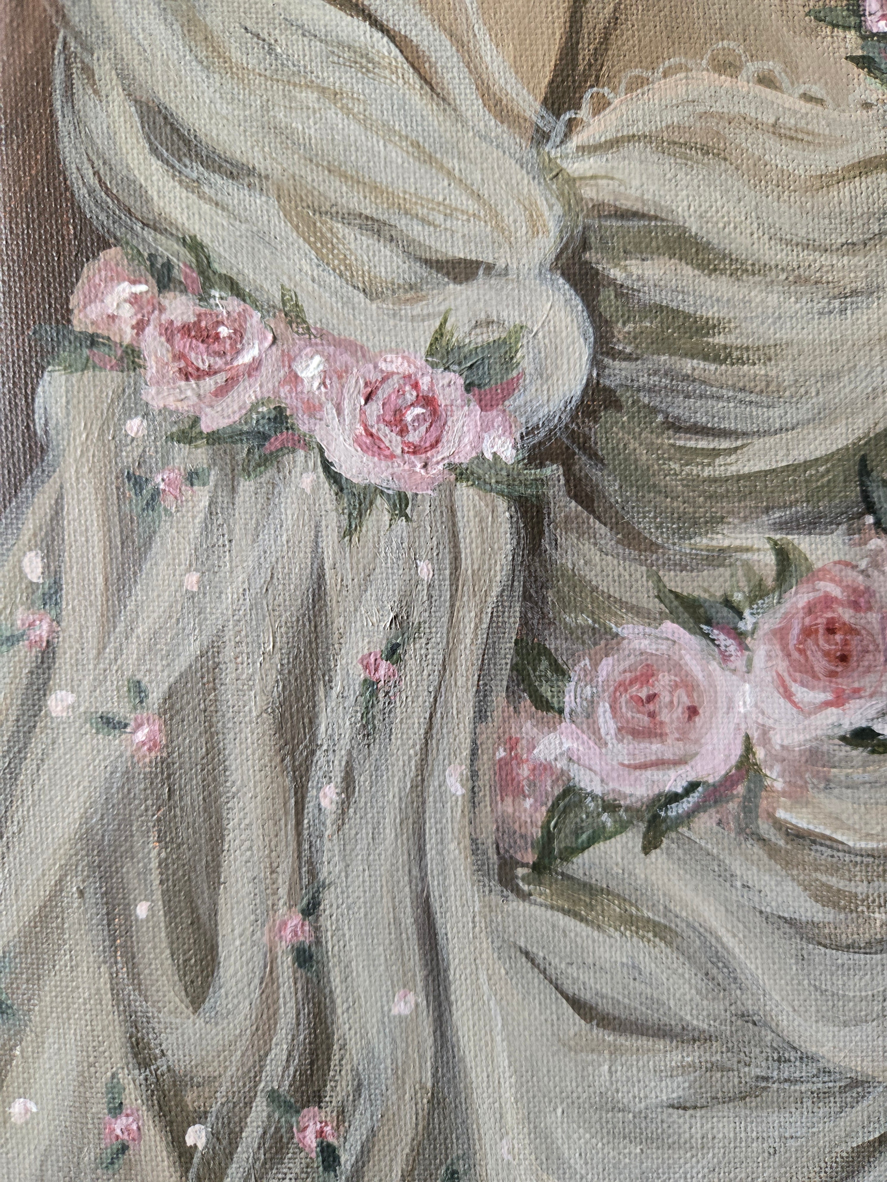 One With the Flowers ~ Original Painting