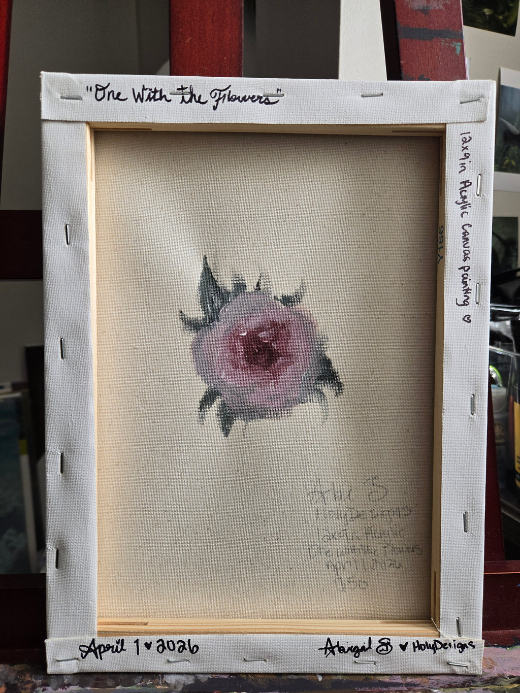 One With the Flowers ~ Original Painting