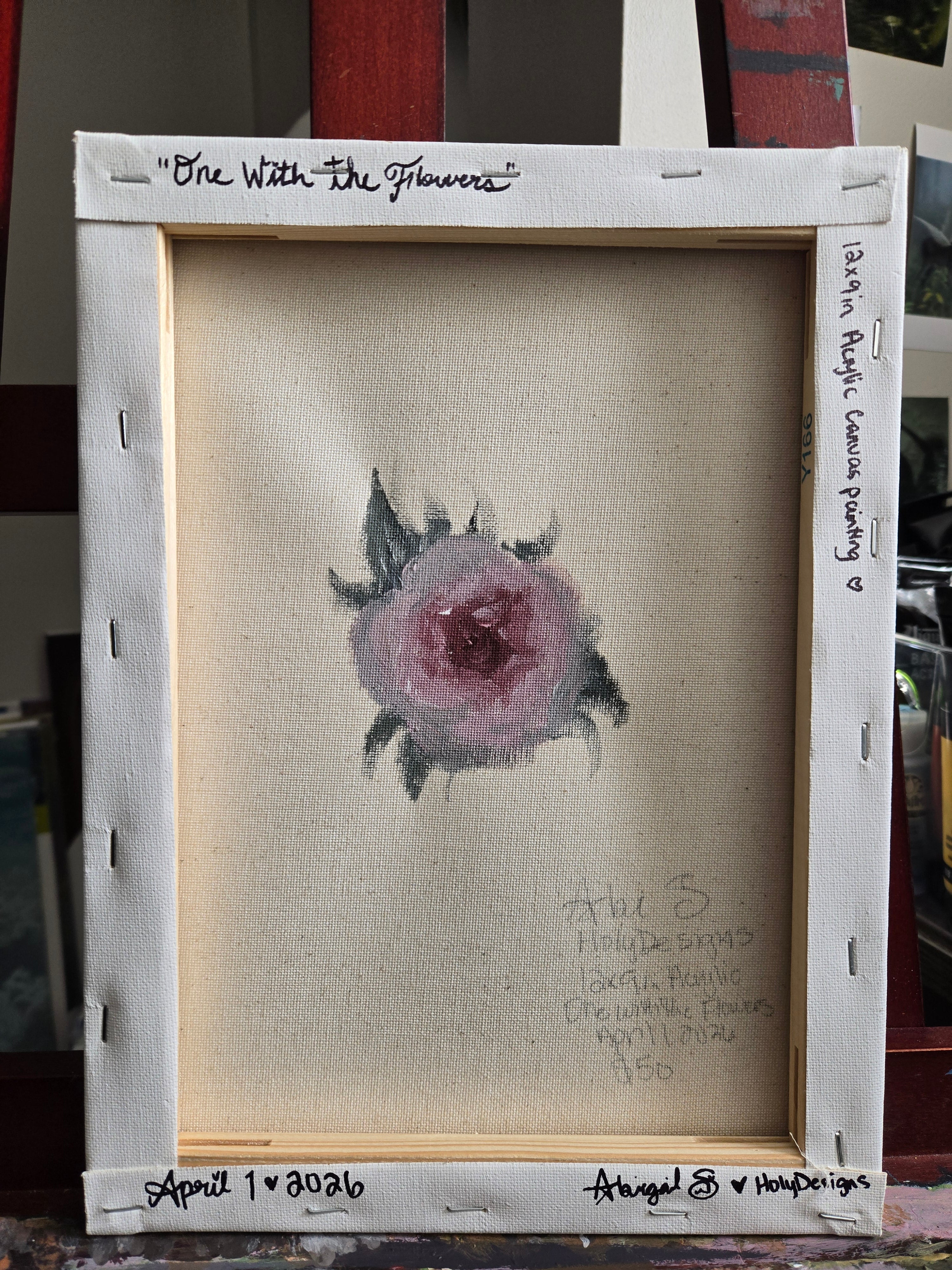 One With the Flowers ~ Original Painting