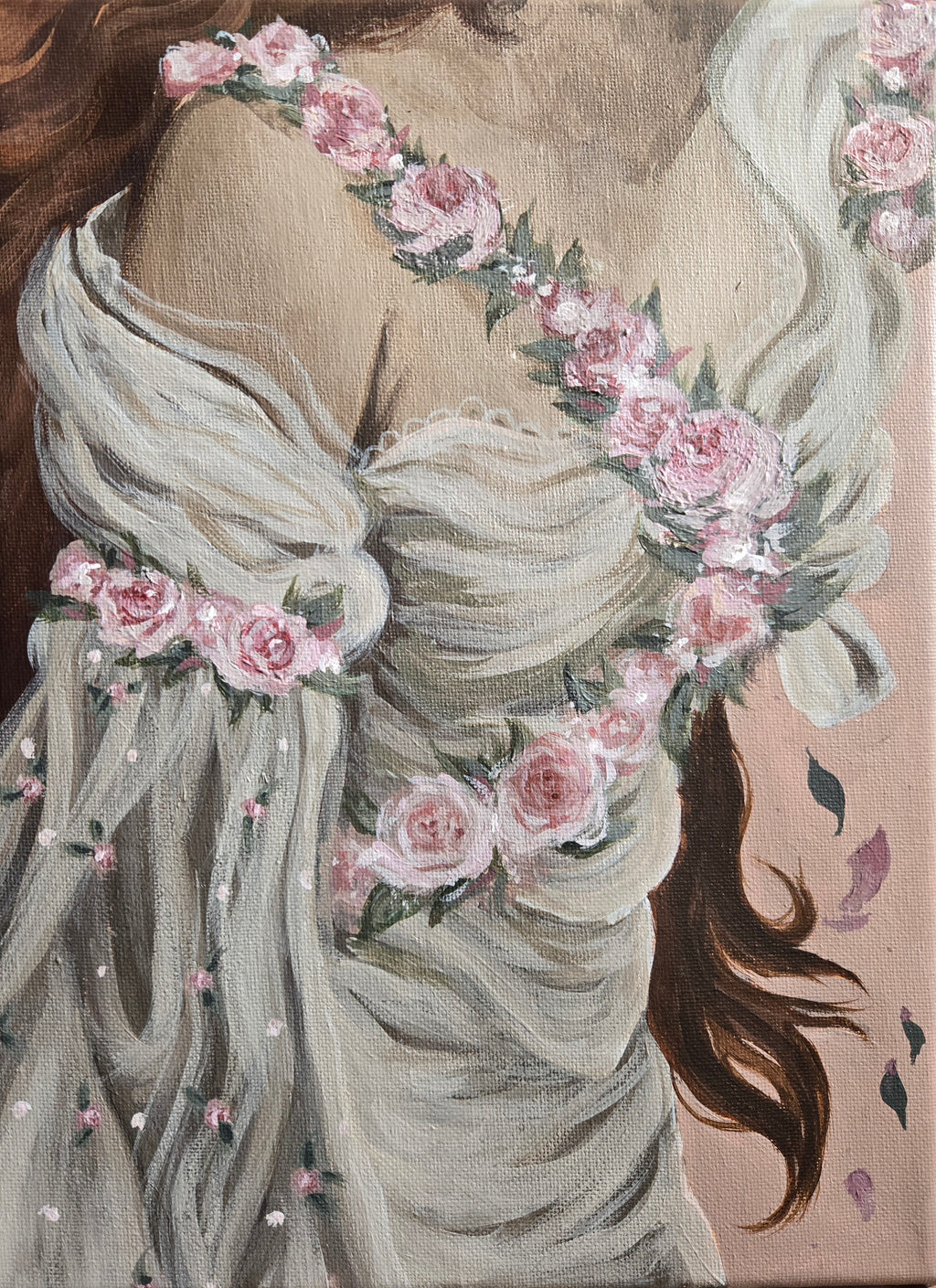 One With the Flowers ~ Original Painting