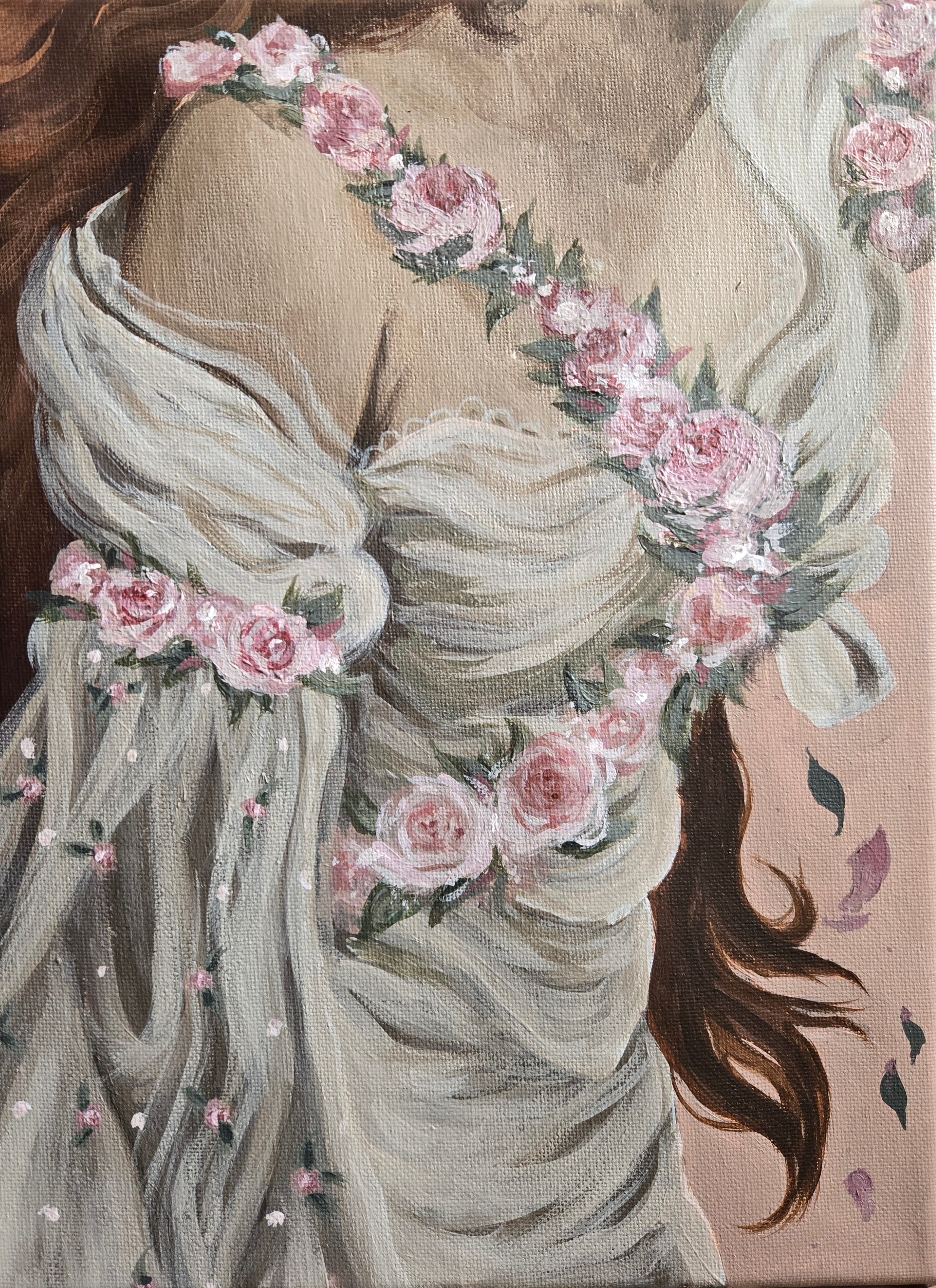 One With the Flowers ~ Original Painting