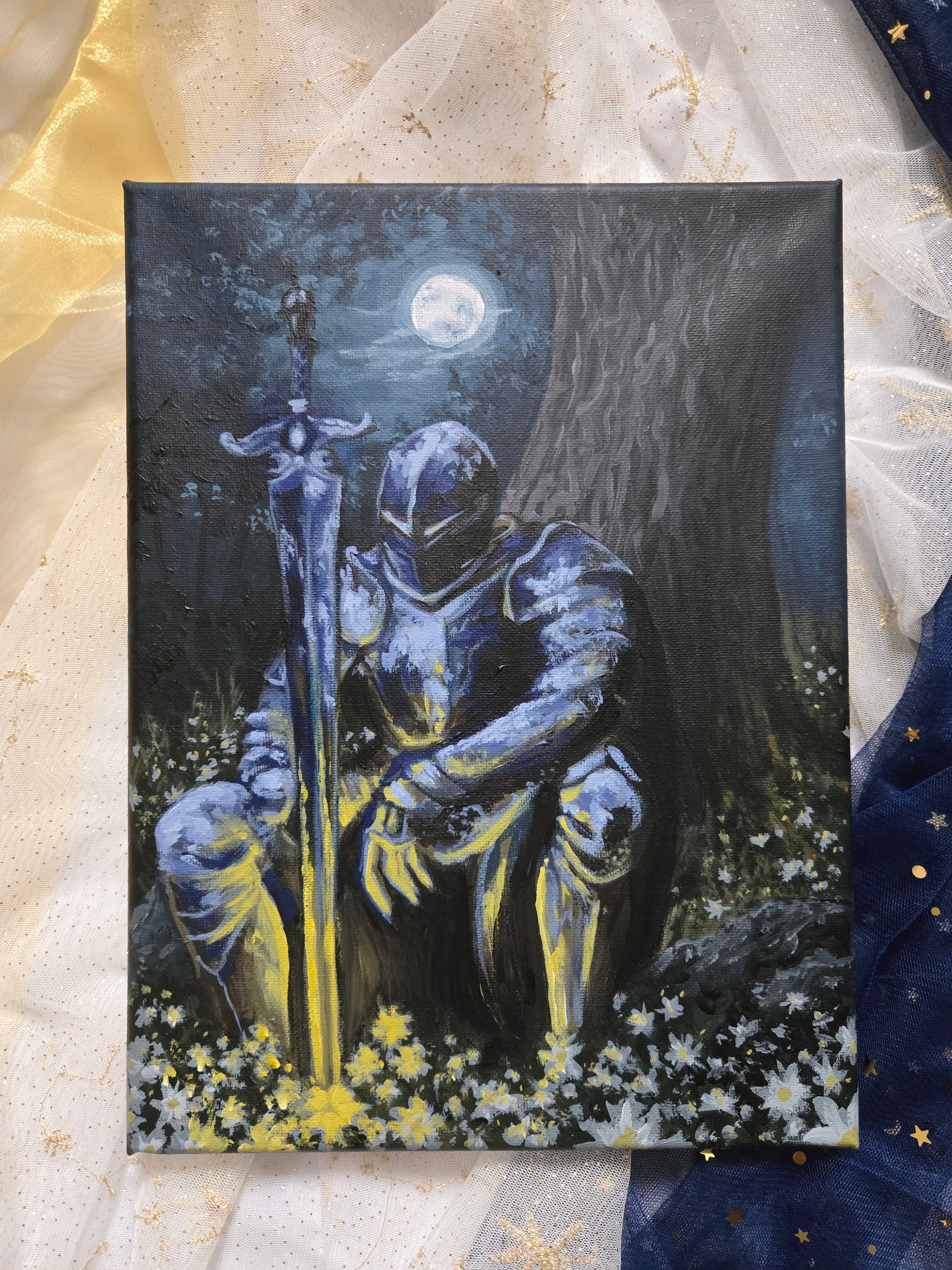 The Midnight Meadow of Dreams ~ Original Painting