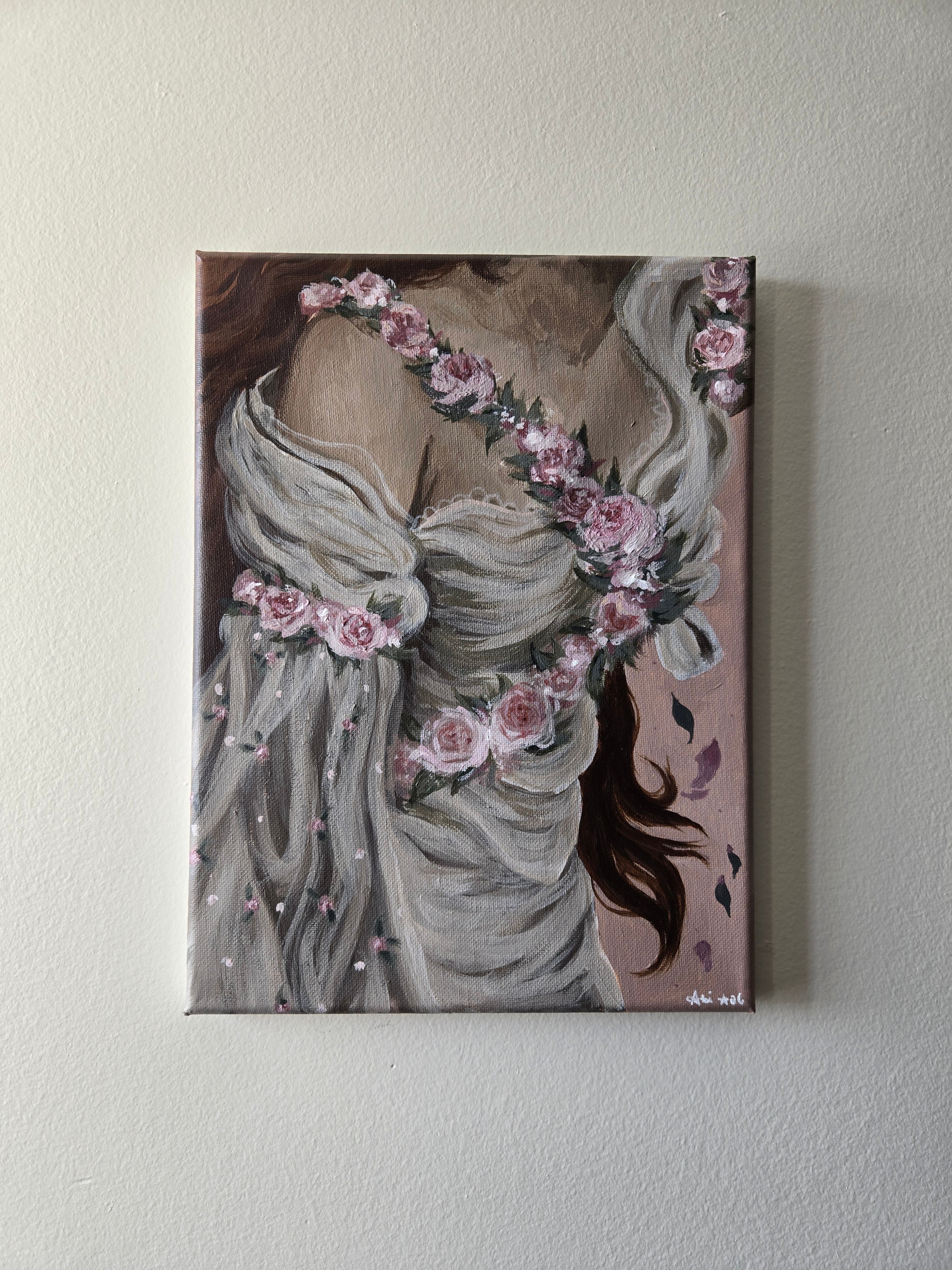 One With the Flowers ~ Original Painting