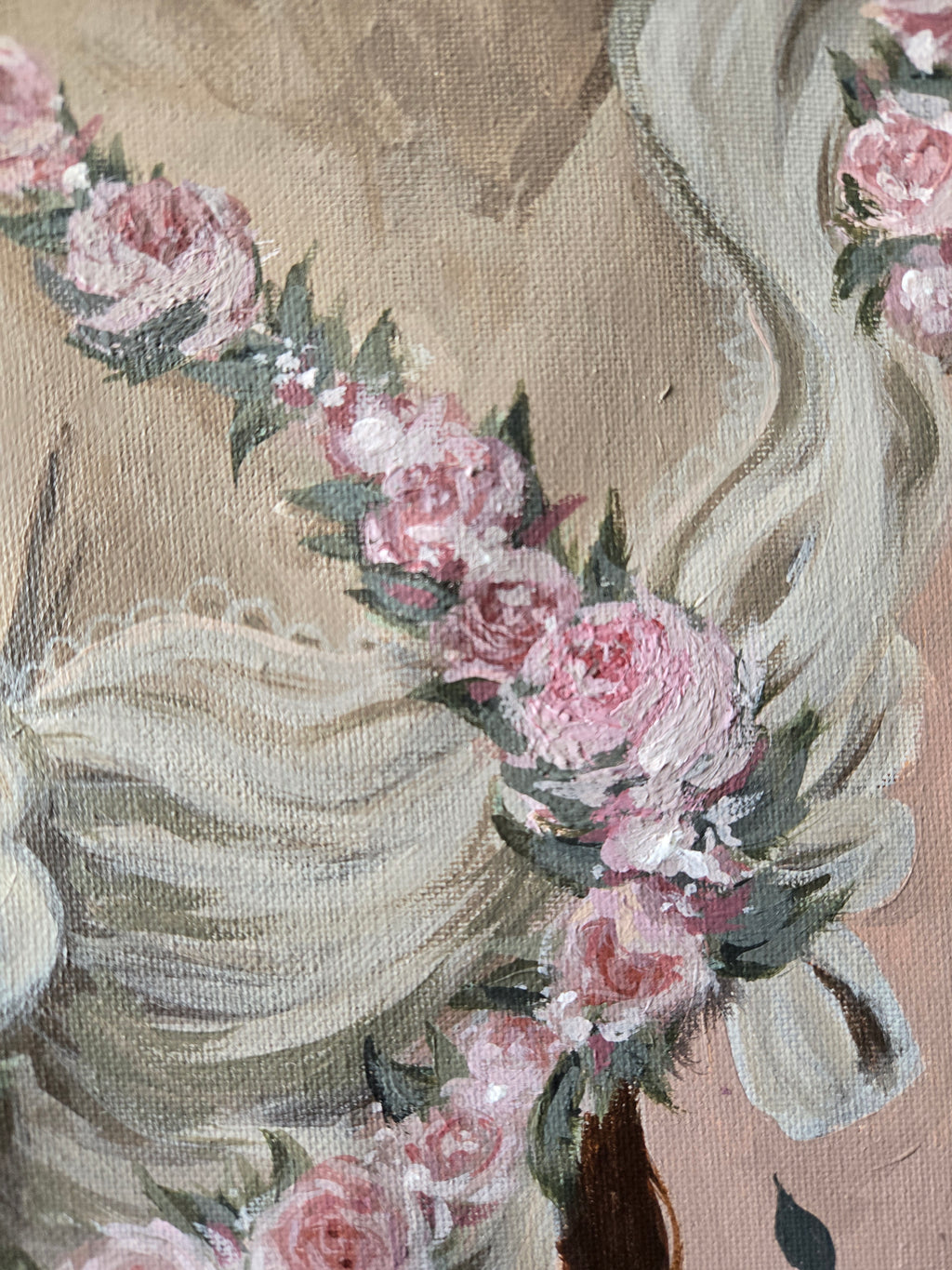 One With the Flowers ~ Original Painting